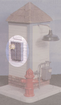 Dollhouse Miniature Electric Meter W/Main Fuse Box